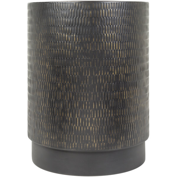 Langley Street Kennemer Iron Drum End Table & Reviews Wayfair